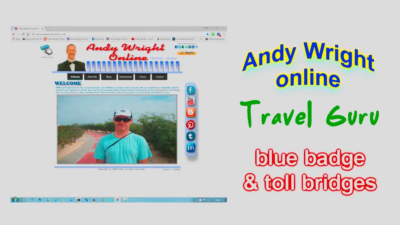 Andy's Travel Tips- Using a Blue Badge for toll bridges "Severn Bridge"