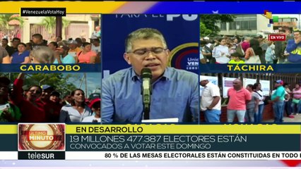Elías Jaua destaca la valentía y el coraje de venezolanos en elección