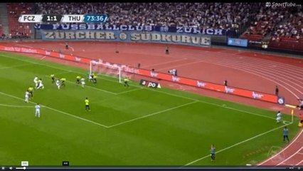 Alain Nef  Goal -  Zurich vs Thun 2-1  30.07.2017 (HD)
