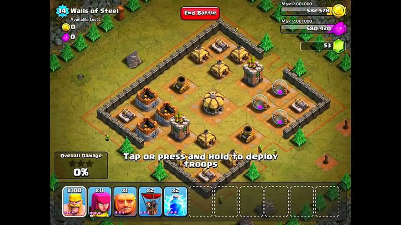 Clash of Clans Level 25 - Walls of Steel