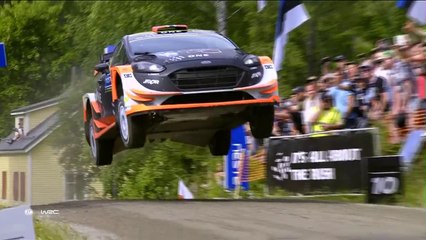 WRC Finland 2017 Day 3 Ostberg 50 meter jump