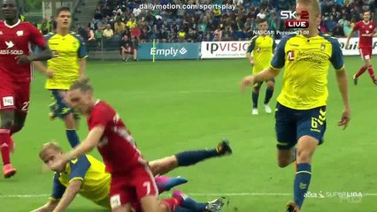 Casper Hojer Nielsen Goal HD - Brondby 3 - 3 Lyngby - 30.07.2017 (Full Replay)