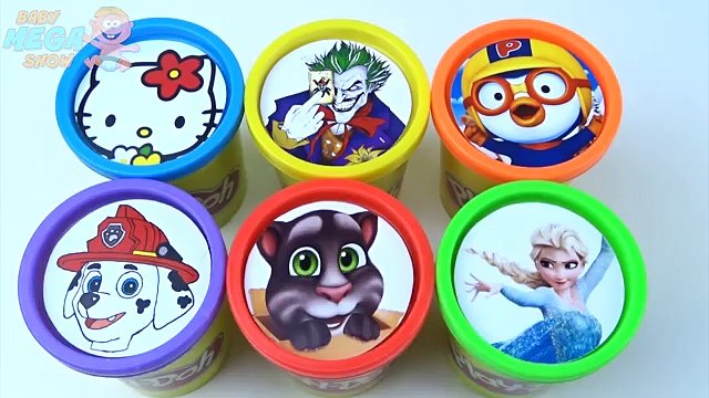 Argile gelé jouer Cour de récréation homme araignée empilage super-héros Сups surprise doh elsa joker lear