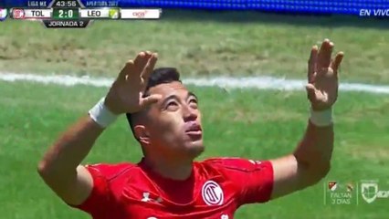 Fernando Uribe GOAL HD - Toluca 2-0 León 30.07.2017
