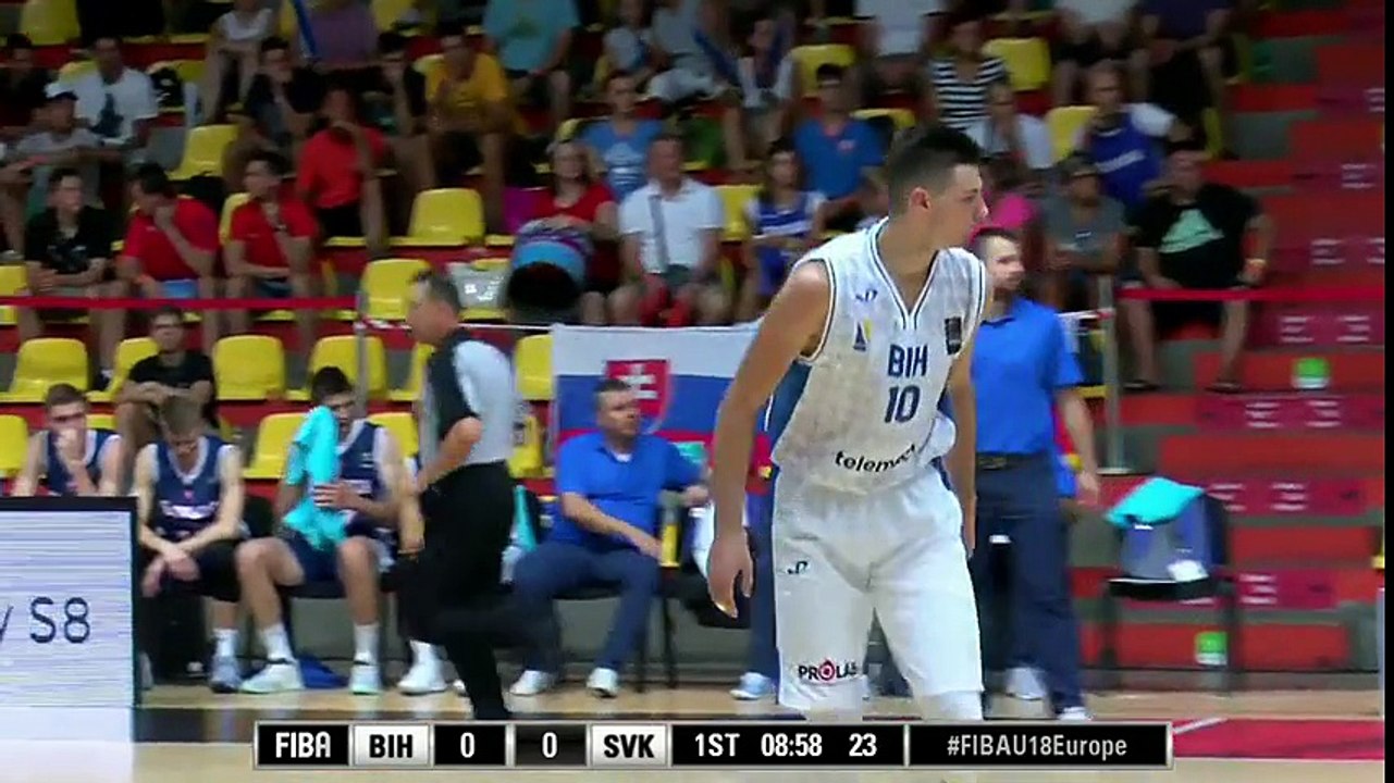 Njegoš Sikiraš - 14 poena protiv Slovačke (U-18) (30.7.2017)