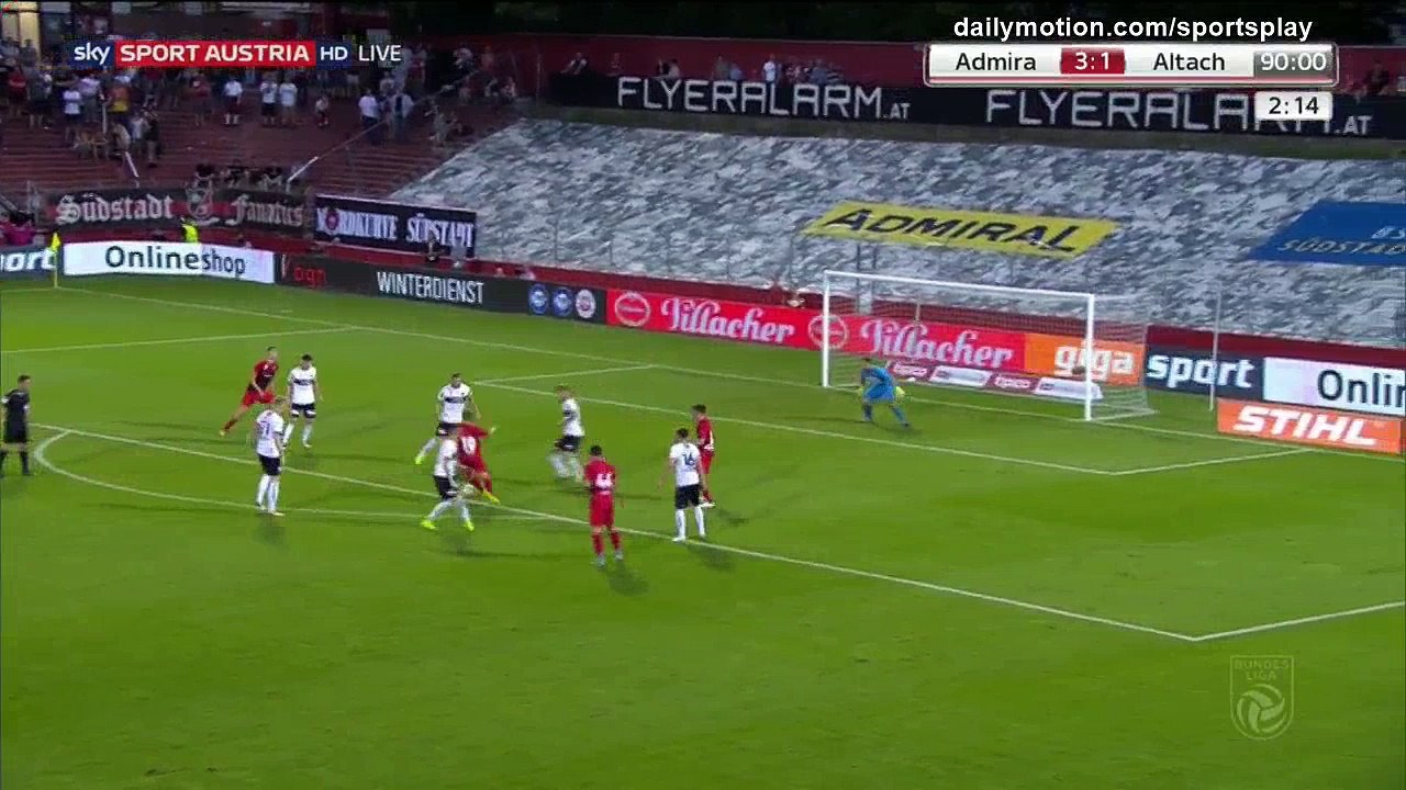 Daniel Toth second Goal HD - Admira 4 - 1 Altach - 30.07.2017 (Full Replay)