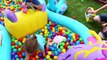 GIANT BALL PIT Swimming Pool Challenge Funny Jumps, Kids Games, Ballpit Fight by DisneyCar