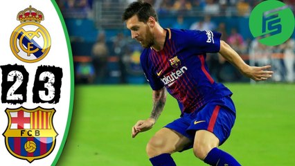 Real Madrid vs Barcelona 2-3 - Highlights & Goals - 30/07/2017