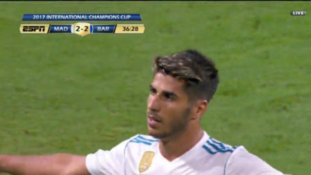 Marco Asensio Goal - Real Madrid vs Barcelona 2-3 30/07/2017