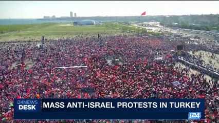 i24NEWS DESK | Mass anti-Israel protests in Turkey | Sunday, July 30th 2017