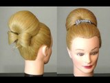 Easy Hairstyle Tutorial Bun With Hair Bow