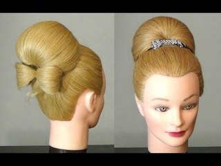 Easy Hairstyle Tutorial Bun With Hair Bow