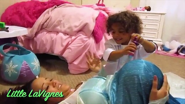 DOC MCSTUFFINS CHECK-UP TURNS INTO SURGERY AND SHOT IN PREGNANT ELSA TUMMY ~ Little LaVign