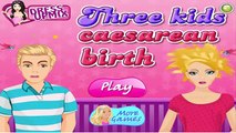 Et bébé naissance césarienne pour amusement amusement des jeux filles enfants Trois temps équipe vidéo hd