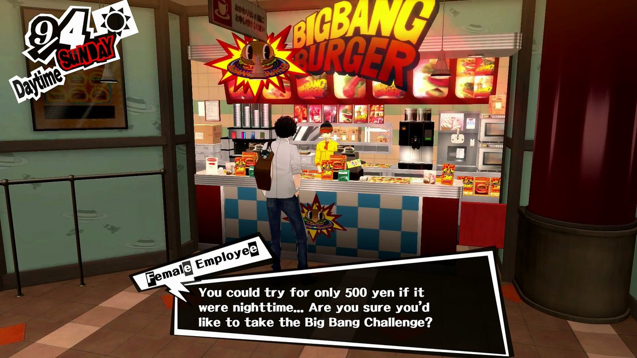 PERSONA 5 FIRST TIME PLAYTHROUGH PART 187 - AIRSOFT MISSION & BIG BANG BURGER XD