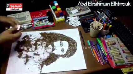 بدل ما يحرقه رسم بيه..عبد الرحمن حول "تبغ السجائر" لـ بورتريهات