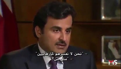 تميم قاتل بشهادة نفسه وستبقى دماء الأبرياء في عنقه حتى يوم الحساب