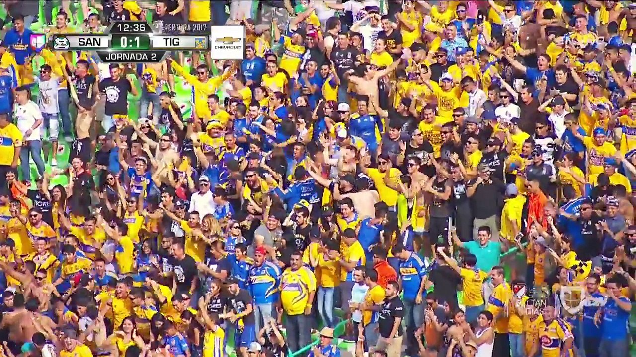 Eduardo Vargas Goal ~ Santos Laguna vs UANL Tigres 1-0