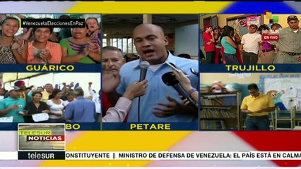 Líder chavista exhorta a oposición a trabajar por el bien de Venezuela