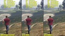 GTA 5 AMD Vega Frontier Edition Vs GTX 1080 TI Vs GTX 1080 1440p Frame Rate Comparison