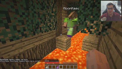 PARKOUR DOS YOUTUBERS (PULE NO JVNQ) - MINECRAFT