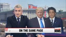 Trump, Abe confirm need to take further action on North Korea