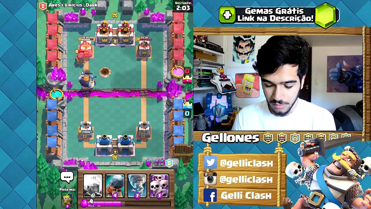 TESTEI A NOVA CARTA CARRINHO DE CANHÃO NO NOVO DESAFIO DO CLASH ROYALE