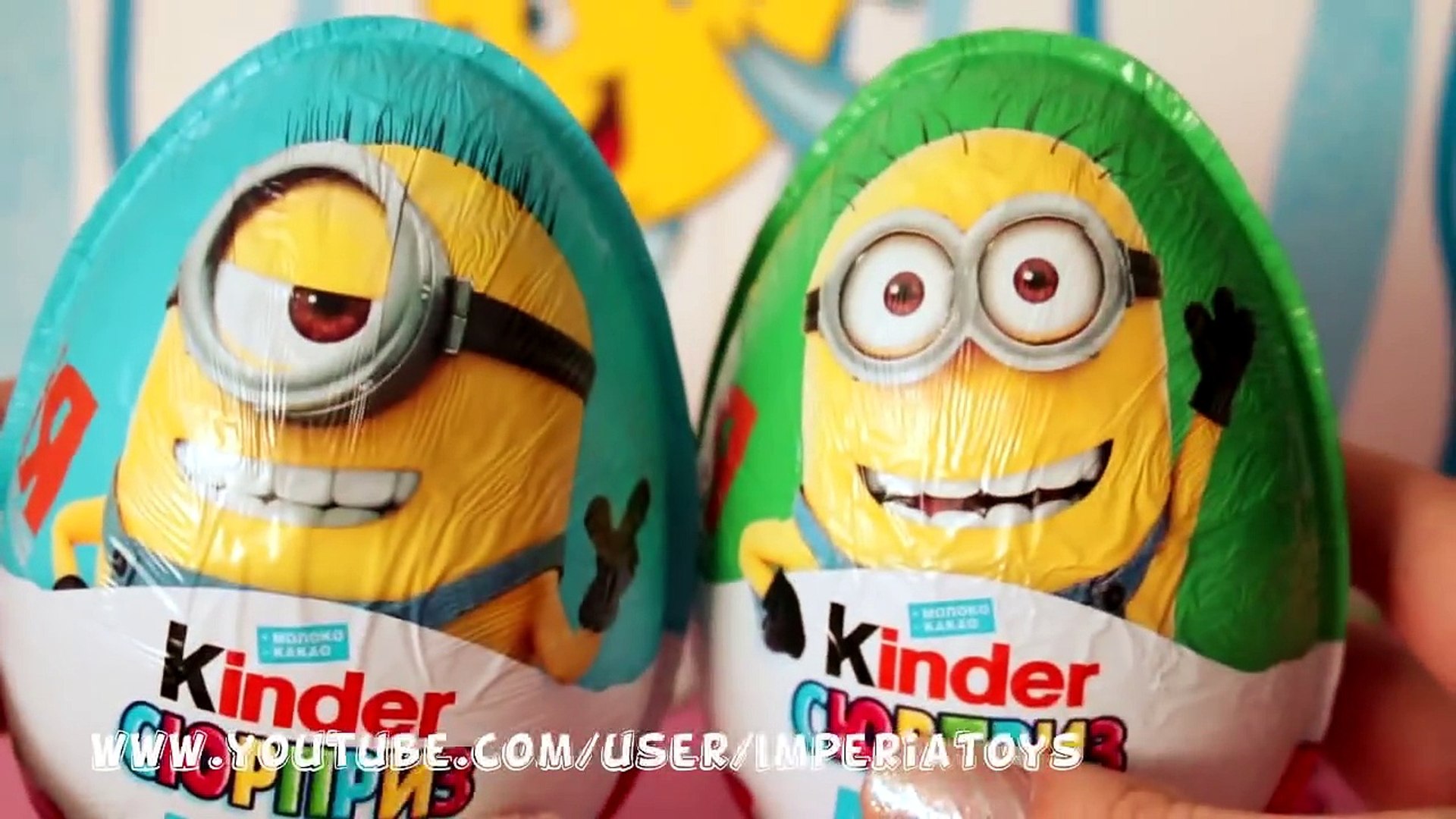 Minions Kinder Surprise Maxi Easter New Eggs Surprise Eggs Imperiatoys 動画 Dailymotion
