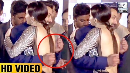 Salman Khan's AWKWARD HUG To Sana Khan At Big Zee Entertainment Awards