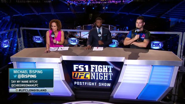 Chris Weidman discusses breaking his losing streak, Michael Bisping responds - UFC FIGHT NIGHT -USA SPORTS