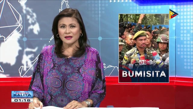 Sen. Pacquiao, bumisita sa tropa ng gobyerno sa Marawi City