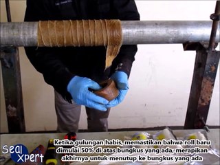 Perlindungan korosi & penguatan lapisan luar dengan - Petroleum Tape dan Fiberglass Tape (Baru)
