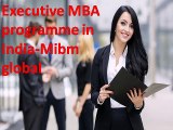 Executive MBA programme in India-Mibm global program
