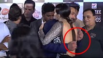 Salman Khan's Shy Hug To Sana Khan At Big Zee Entertainment Awards 2017