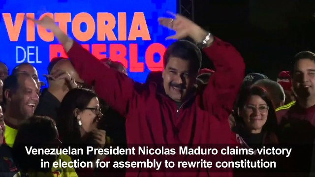 Maduro claims vote win, opposition vows protests
