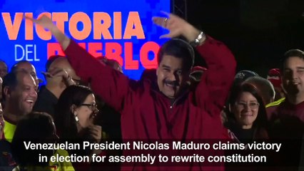 Maduro claims vote win, opposition vows protests