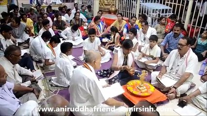 Aniruddha Bapu - Shree Rudrabhishek seva at Shree Aniruddha Gurukeshetram - 22 May 2017