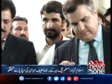 PMLN Leaders media talk outside SC