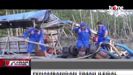 Petugas Gerebek Penambangan Timah Ilegal di Bangka Belitung