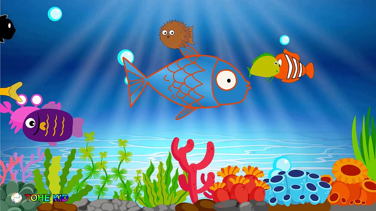 Learn Colors With Fish Play Doh For Kids Children Toddlers | How To Learn English Animation #learncolors