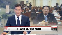 S. Korea's defense minister requests THAAD deployment