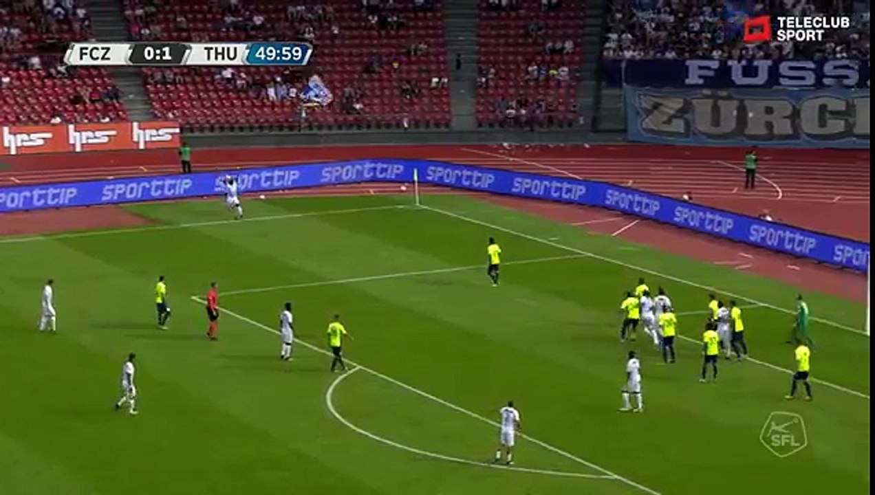 Zurich 1:1 Thun (Swiss Super League 30 July 2017)