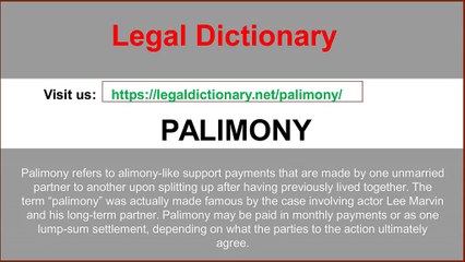 English Definitions for Legal Terms