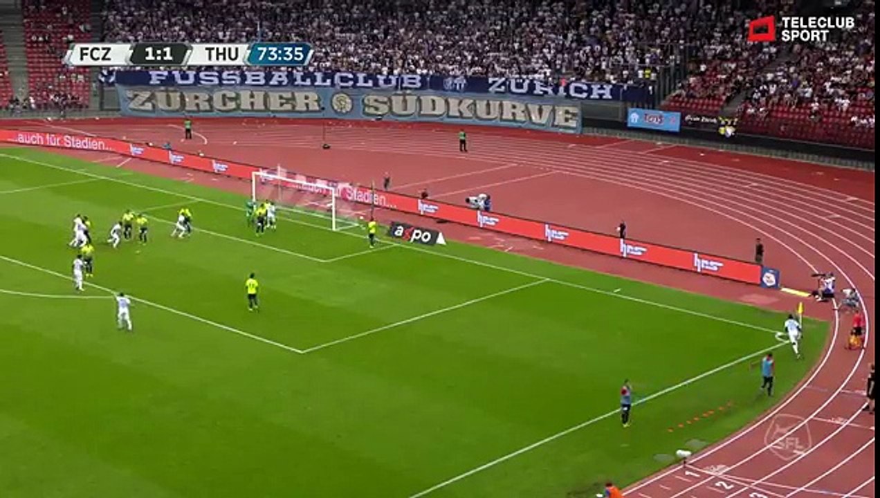 Zurich 2:1 Thun (Swiss Super League 30 July 2017)