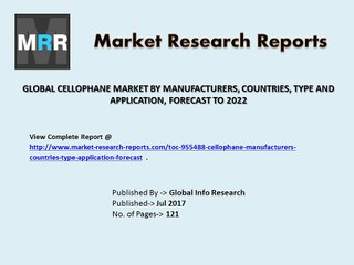 Cellophane Market 2017 by Global Trends, Share, Size Forecast to 2022