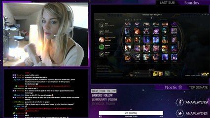 AnaPlaying se brule les cheveux pendant un live Twitch
