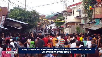 PNP, iginiit na lehitimo ang isinagawang drug raid vs pamilya Parojinog