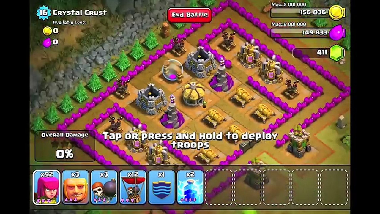 Clash of Clans Level 43 - Crystal Crust