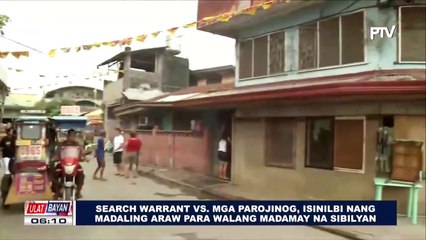 Espinido: Search warrant vs mga Parojinog, isinilbi ng madaling araw para walang madamay na sibilyan