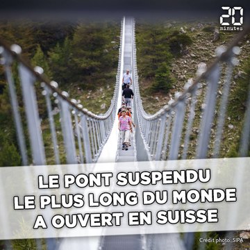 Le pont suspendu le plus long du monde inauguré en Suisse